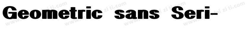 Geometric sans Seri字体转换